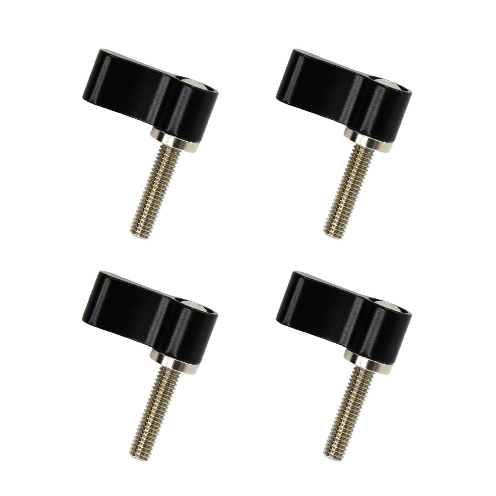 Adjustable 4pcs Thumb Lever Screw, M4*17mm & M6*17mm Sizes (Red or Black)