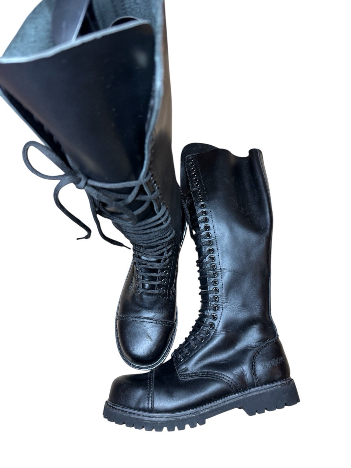 Men's Vintage Undercover High Leather Steel Toe England Boots Size 10