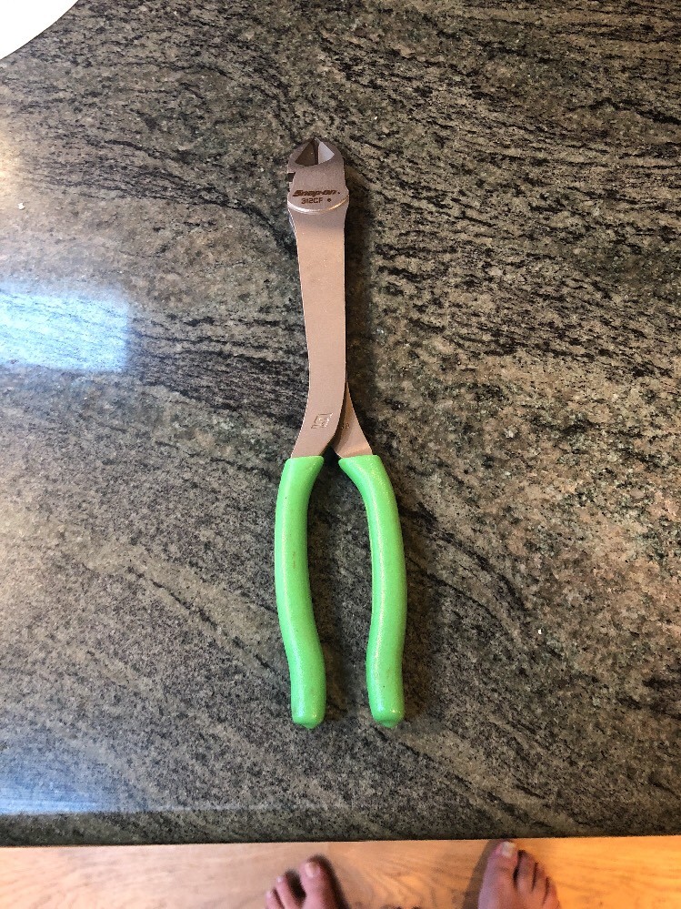 Snap On 312cfg 11" vectoredge heavy duty diagonal cutter green