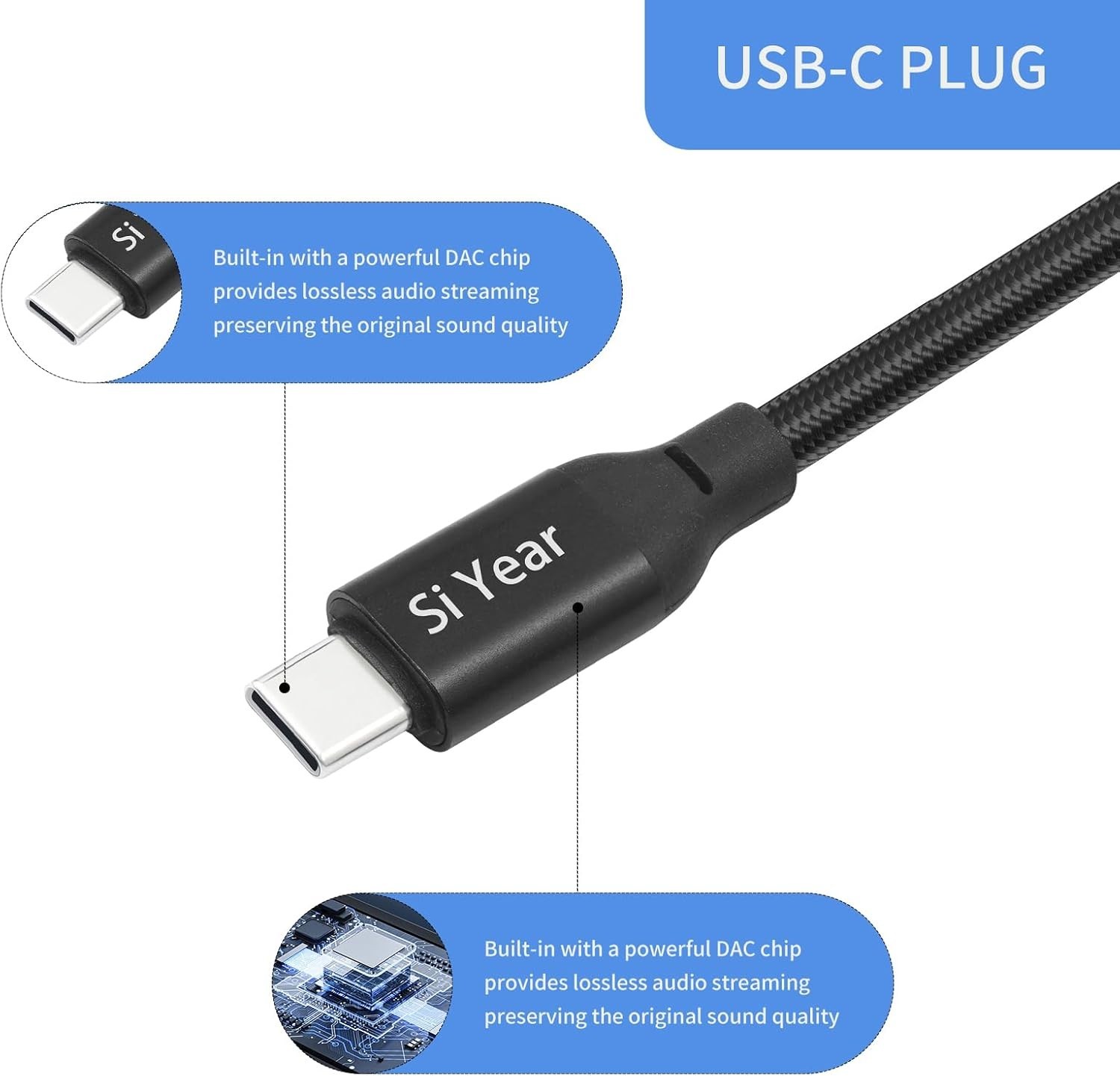 1M USB Type C to Dual XLR Cable - Durable Audio Adapter for Live Performances