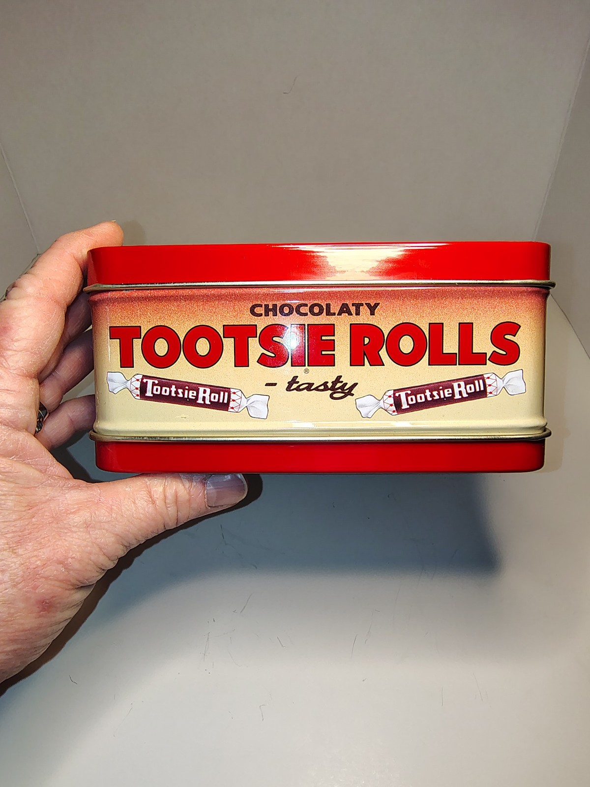 Never Used Tootsie Roll Metal Tin Lunch Box Style Retro Inspired Collectable
