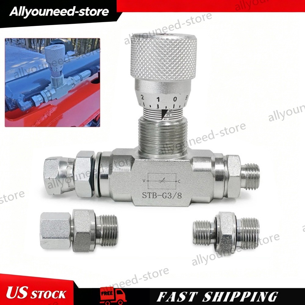 Hydraulic Flow Control Valve - STB-G3/8 - Mini Excavator - AGT -3/8" L08