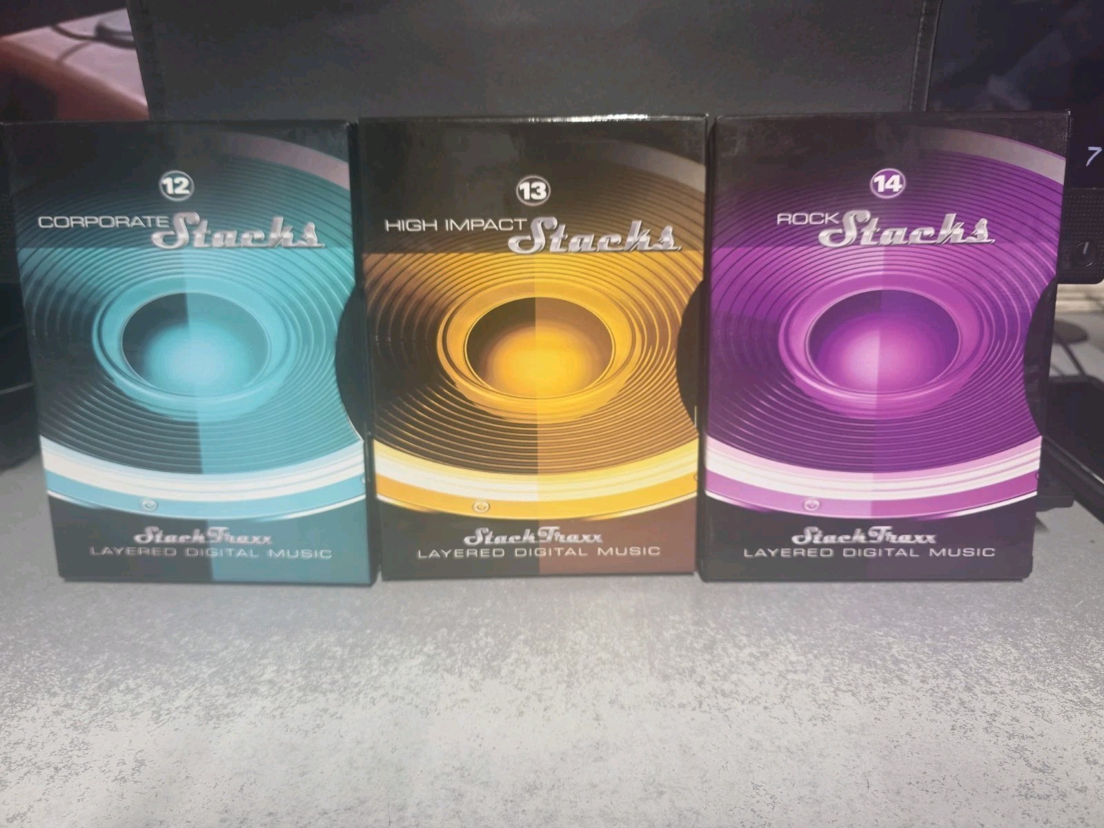 Digital Juice Stack Traxx, Vol # 12, 13 & 14, Music Production, Very Good