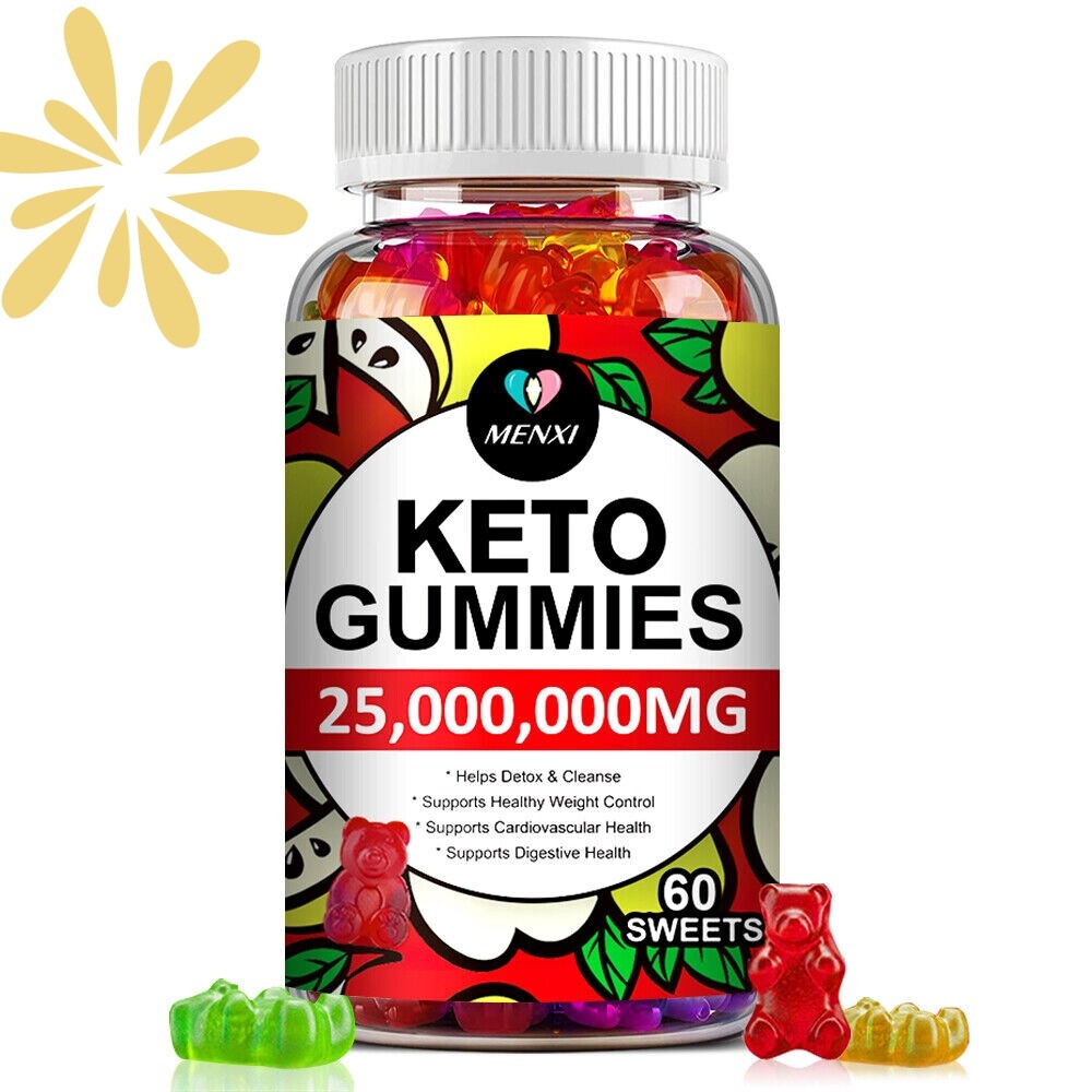 Keto ACV BHB Gummies For Fat Burn Weight Loss Detox Keto Diet Pills 60 Pcs Gummy