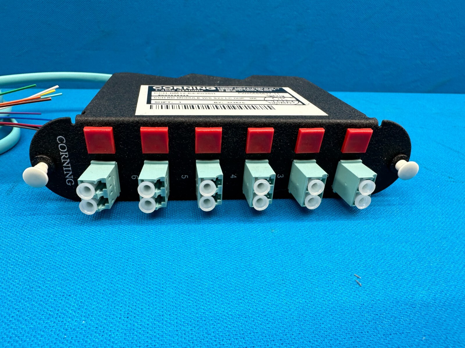 Corning Closet LC Duplex Fiberoptic Connector Housing Module CCH-RM12-E4-P03SH