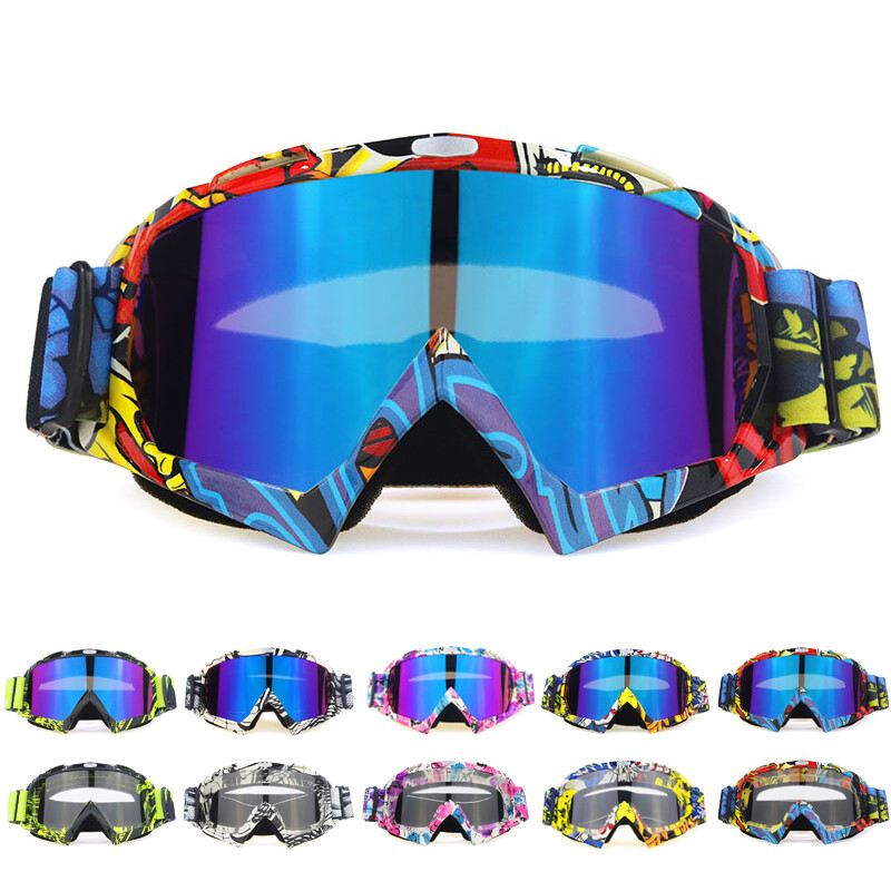 Motorcycle Motocross Goggles Eyewear ATV MX Dirt Bike Off-Road Sunglasses UV400