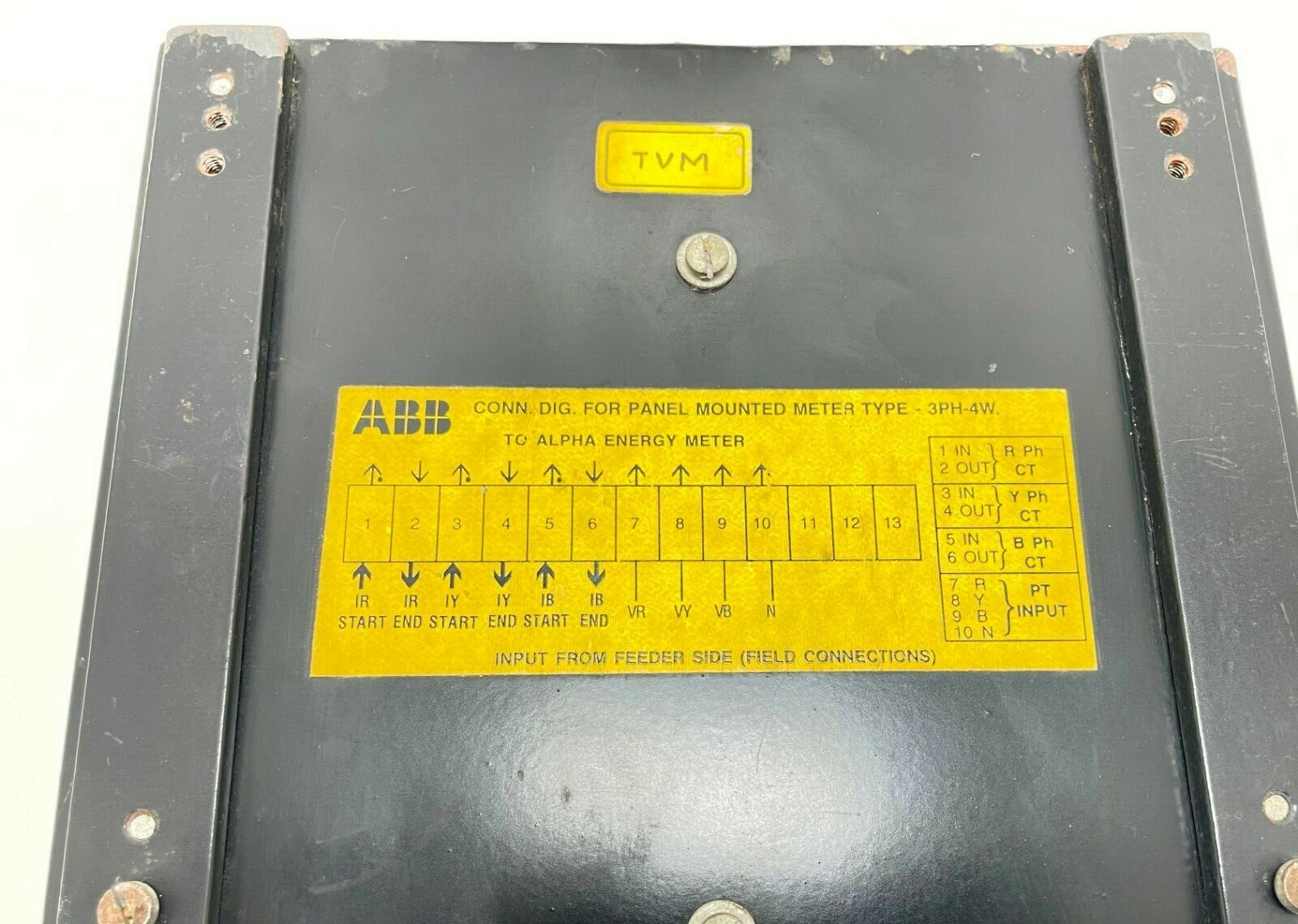 ABB 3PH-4W ALPHA A1RLQ+ Electronic Energy Watt Hours Meter Panel Mount