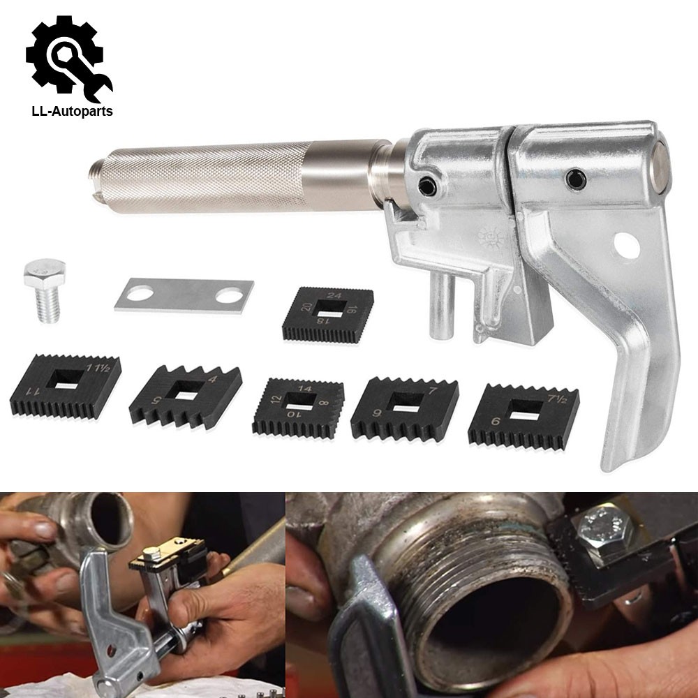 7402 Universal Outside Thread Chaser with 6 Dies 216884 Use for 1-1/4” to 5” O.D