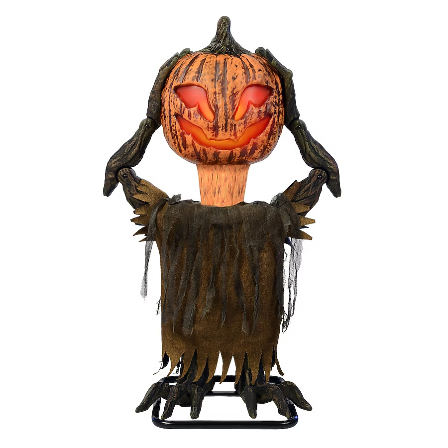 3 FT ANIMATED POP UP PUMPKIN HENCHMAN HALLOWEEN ANIMATRONIC PROP