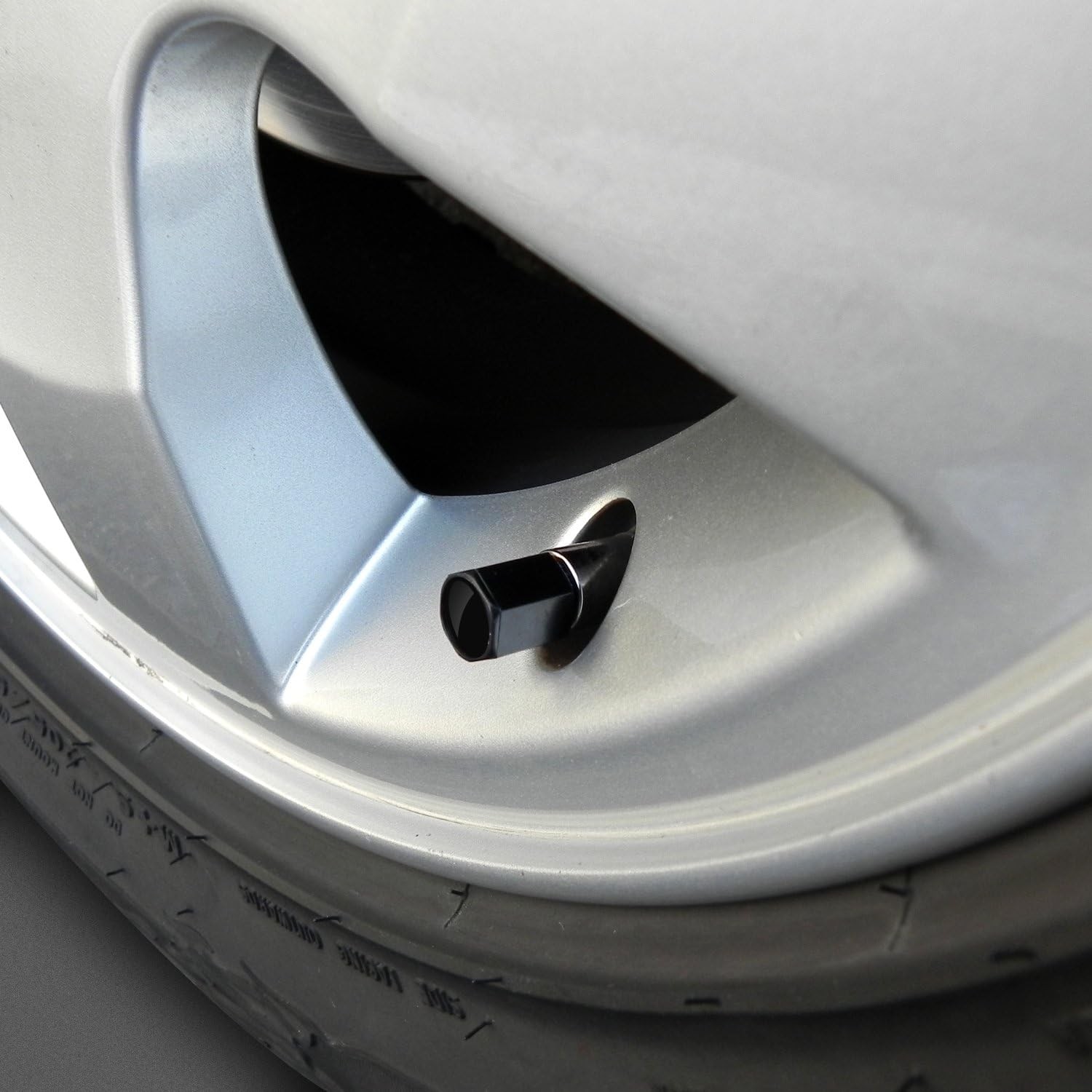 Dodge SRT Tire Valve Caps Black Set