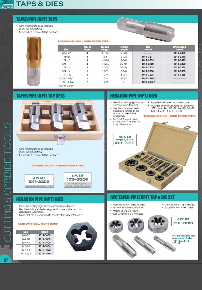 5/8-11 HEX RETHREADING DIE (1017-1729)