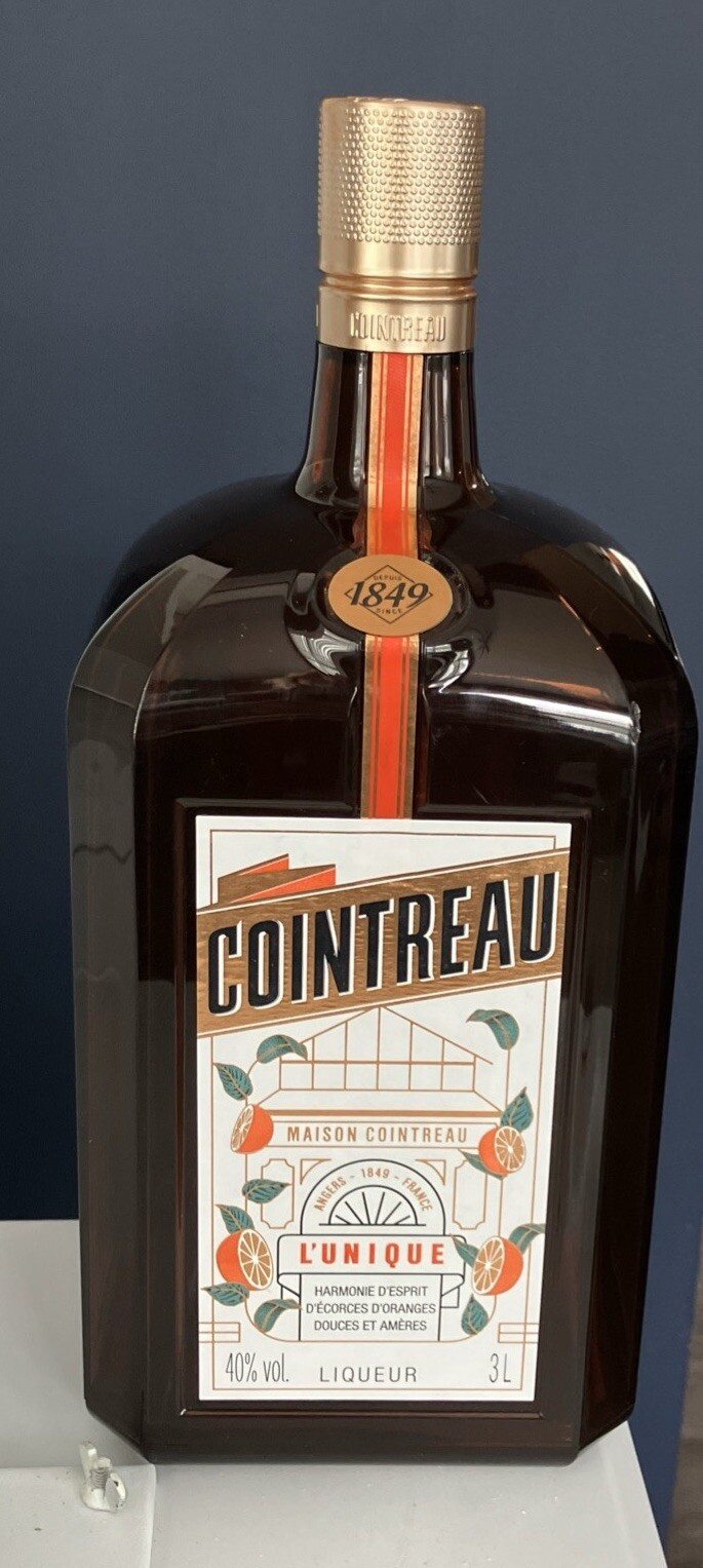 Cointreau 3 Liter Display Bottle Marketing Plastic Large 13”
