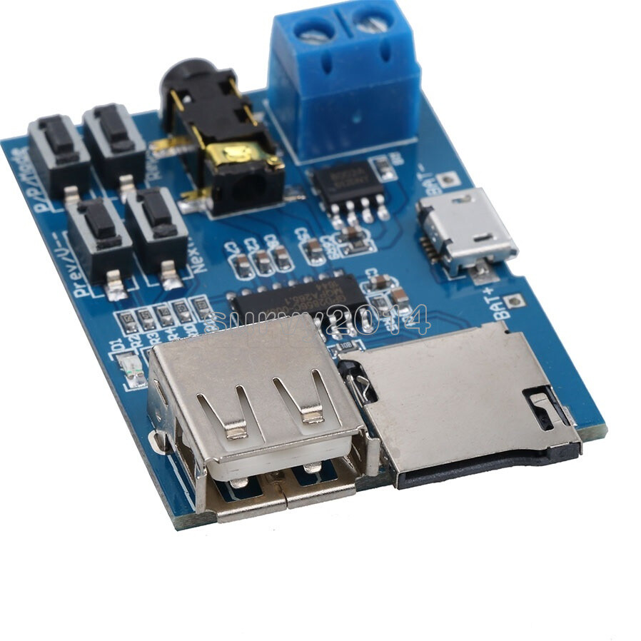 1/2/5 TF Card U Disk MP3 Format Decoder Aamplifier Decoding Audio Player Module