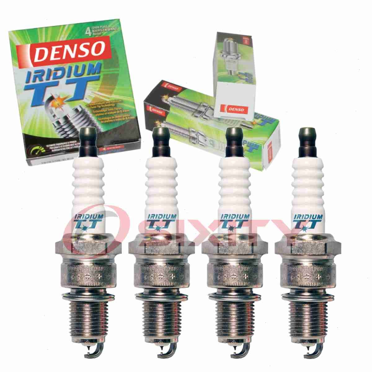 4 pc Denso Iridium TT Spark Plugs for 1980-1992 Volkswagen Jetta 1.6L 1.7L tp