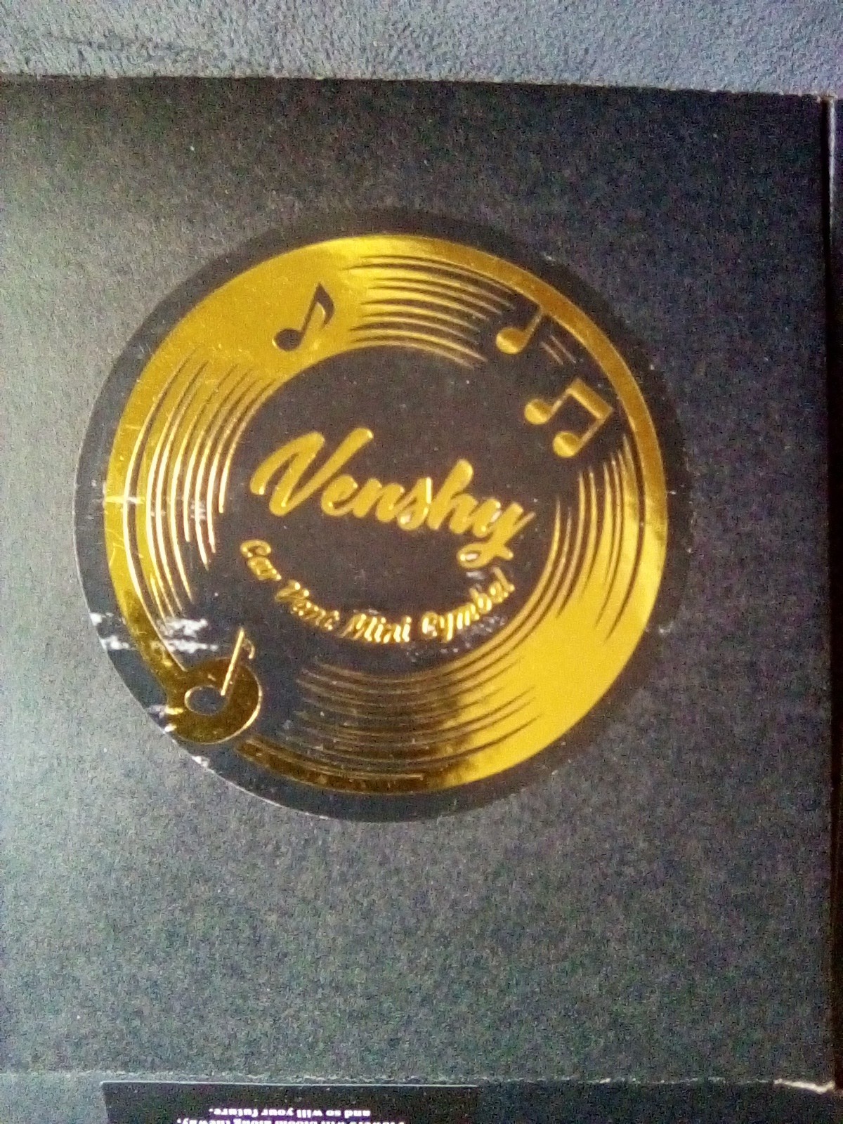 Car Cymbal - Fun Air Vent Clips , Easy Clip-On Mini Cymbal Venshy