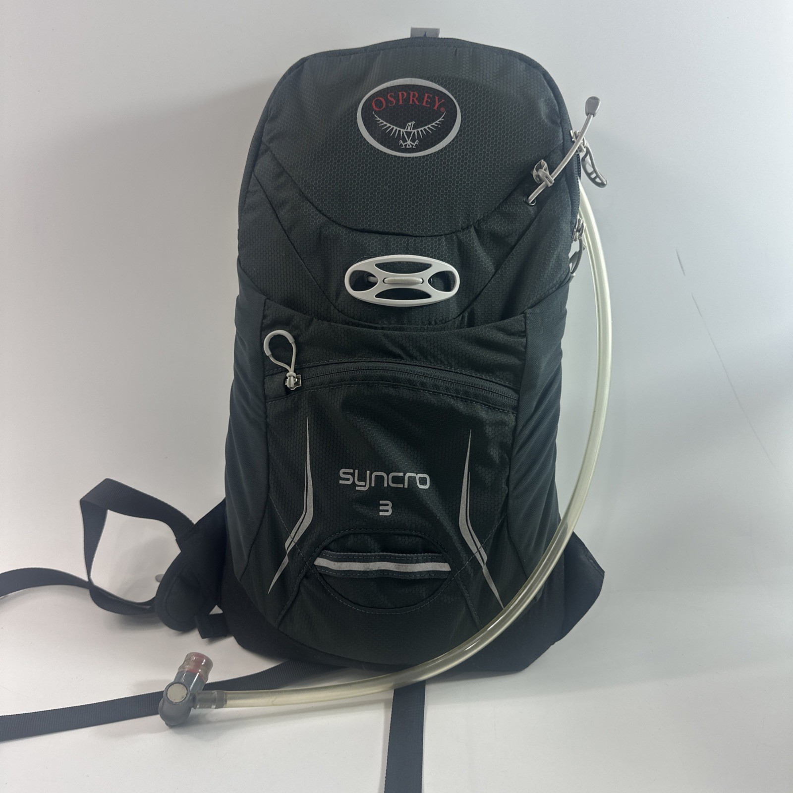 Osprey Syncro 3 Hydration Backpack Black Airspeed 2.5L Reservoir Hiking Biking