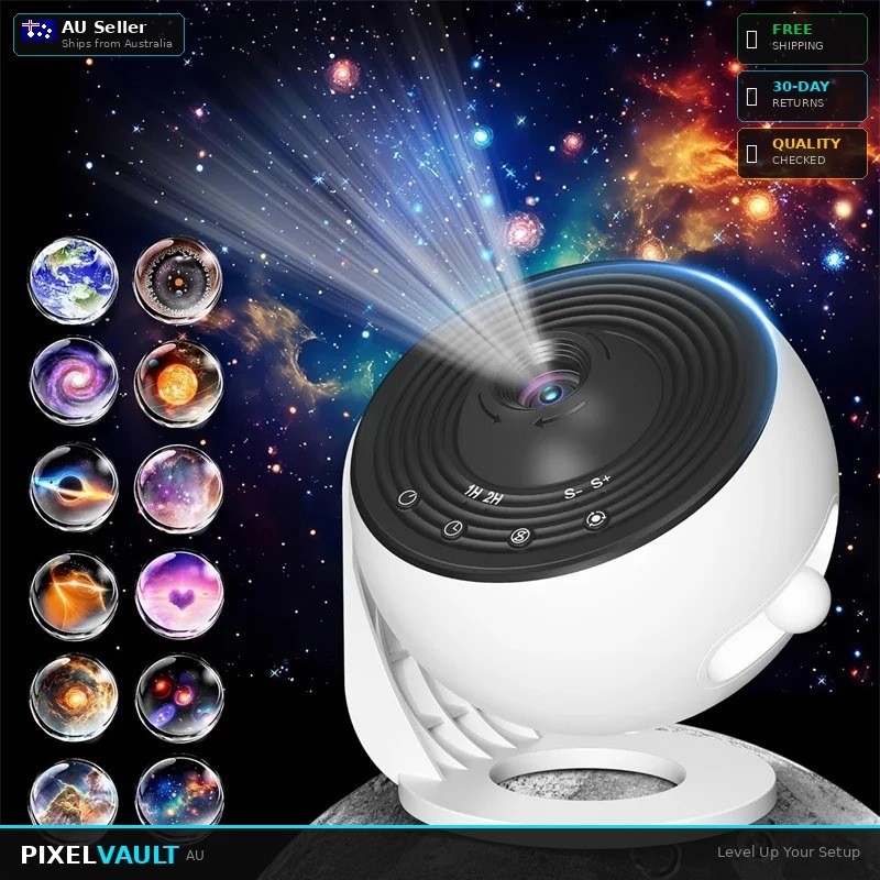 Galaxy Projector Starry Sky Night Light 360 Rotate Planetarium LED Lamp AU