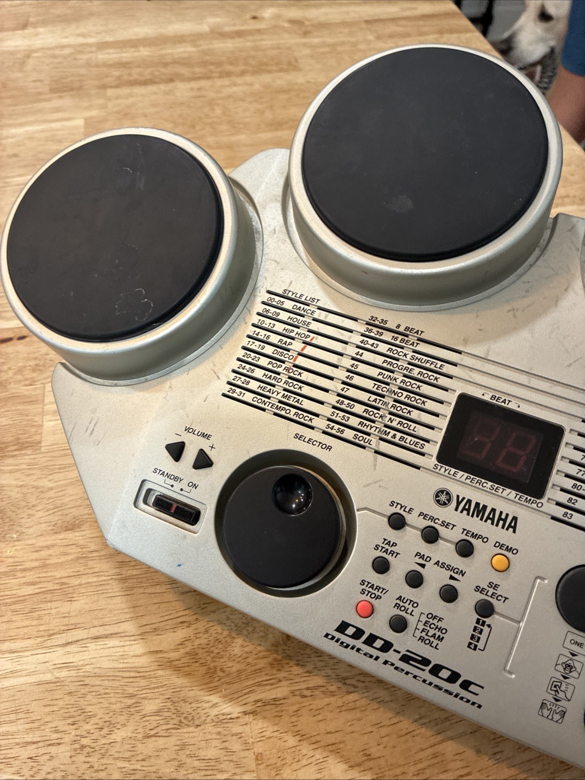 Yamaha DD-20C Digital Percussion Drum Pad Electronic Drum Machine Works No Cord