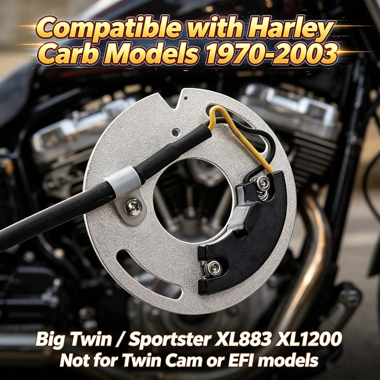 Electronic Ignition System Dual Fire Compatible with Harley Davidson Big Twin