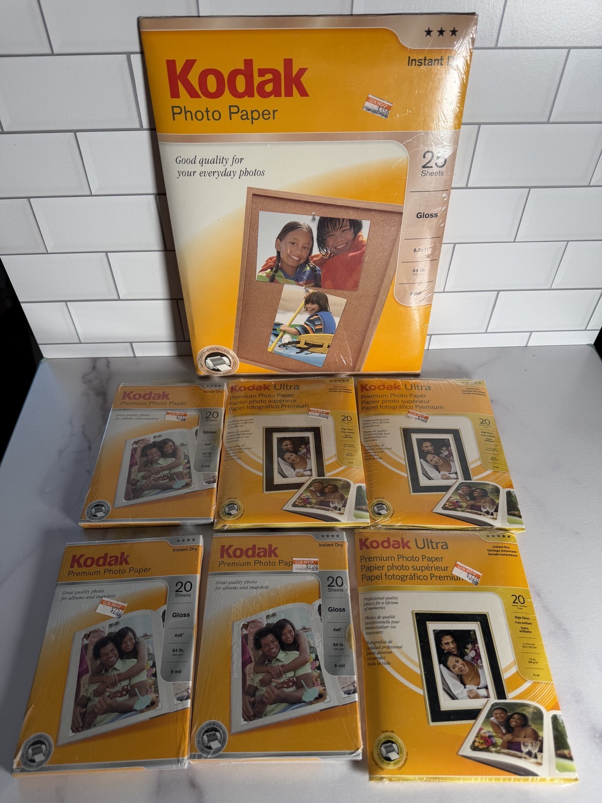 Kodak Premium Ultra Glossy Photo Paper Lot 4x6 and 8.5x11 Sheets NOS SEALED