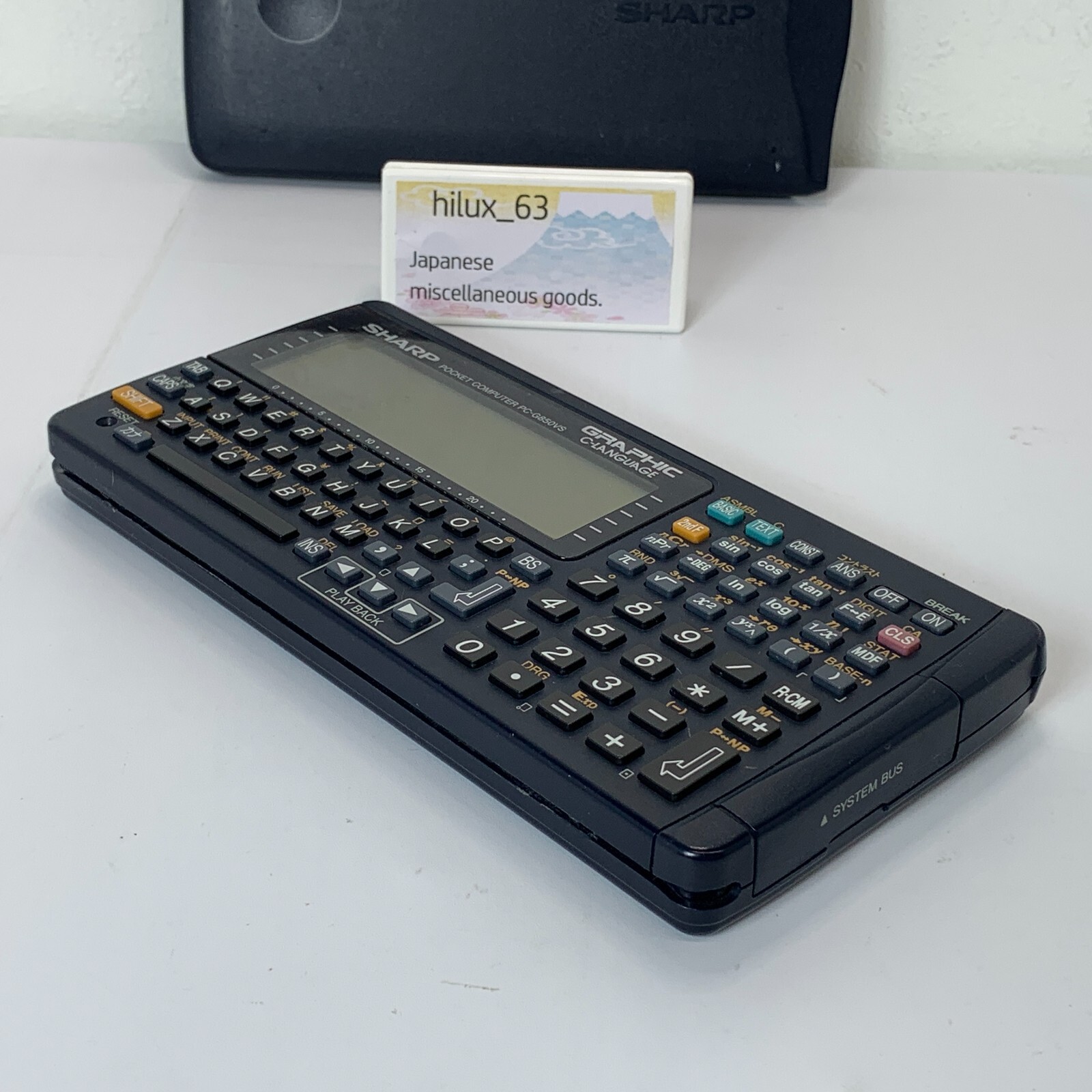 SHARP Pocket computer PC G850VS vintage Function Calculator Tested Japan Pokecom