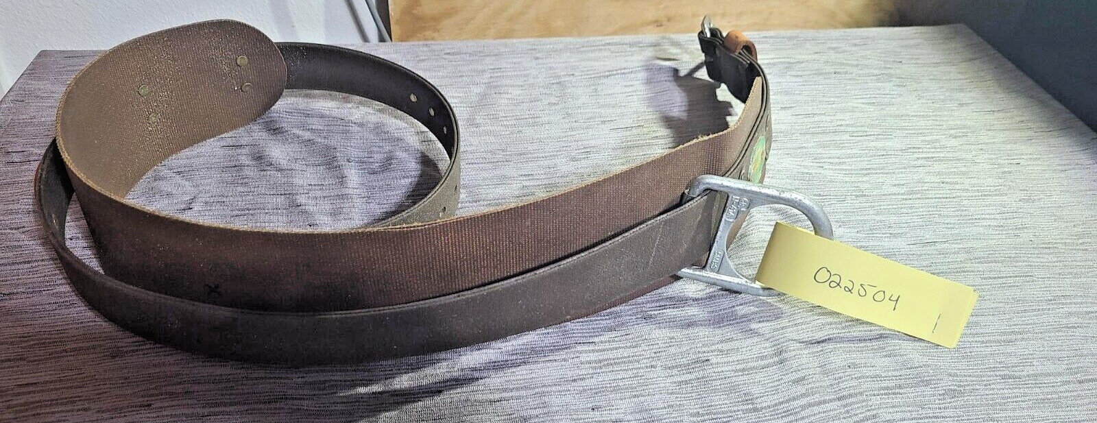Buckingham leather climbing belt Size X