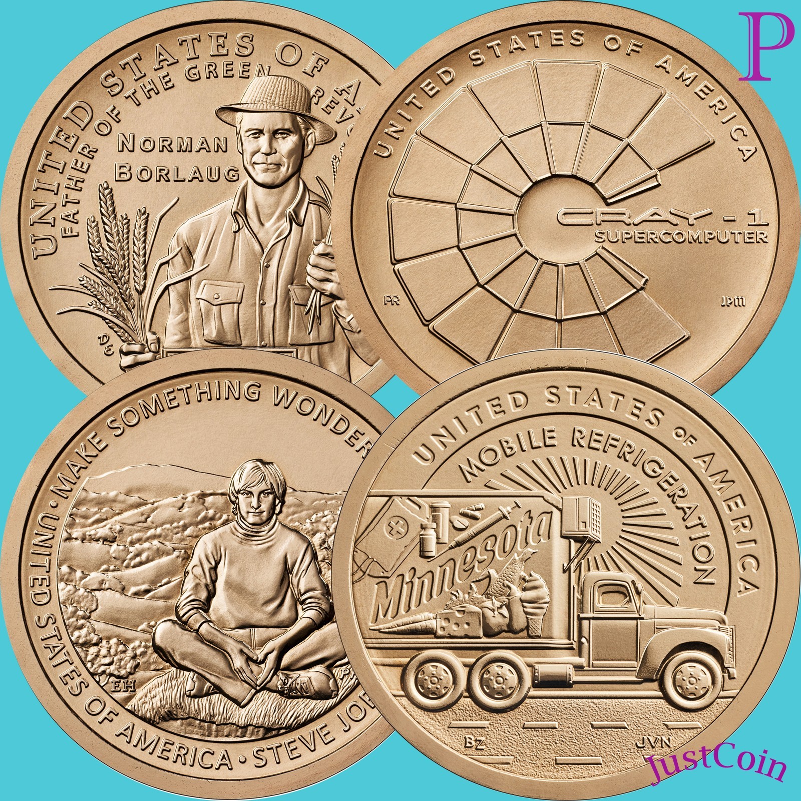 2026-P INNOVATION (IA) (WI) (CA) (MN) FOUR UNCIRCULATED DOLLARS in 2x2 HOLDERS