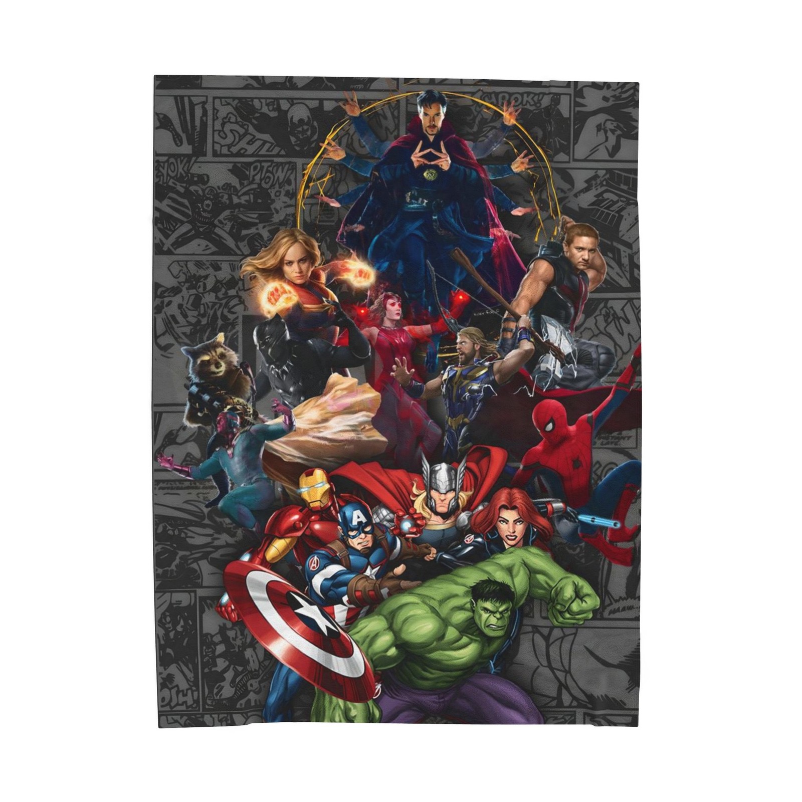 Disney Marvel  Characters Fleece  Blanket, Gif For Fan 2026