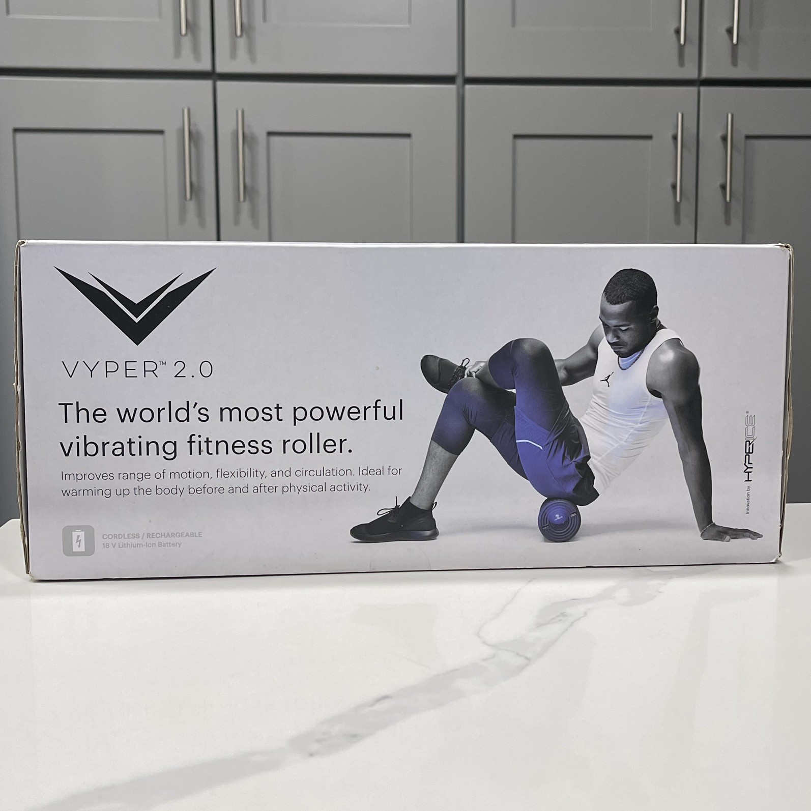 Hyperice Vyper 2.0 Vibrating Fitness Foam Roller Rechargeable SEALED.