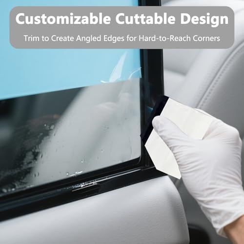 3 Pcs Small Squeegee 3 Inch Mini Rubber Block Squeegee for Car Windows
