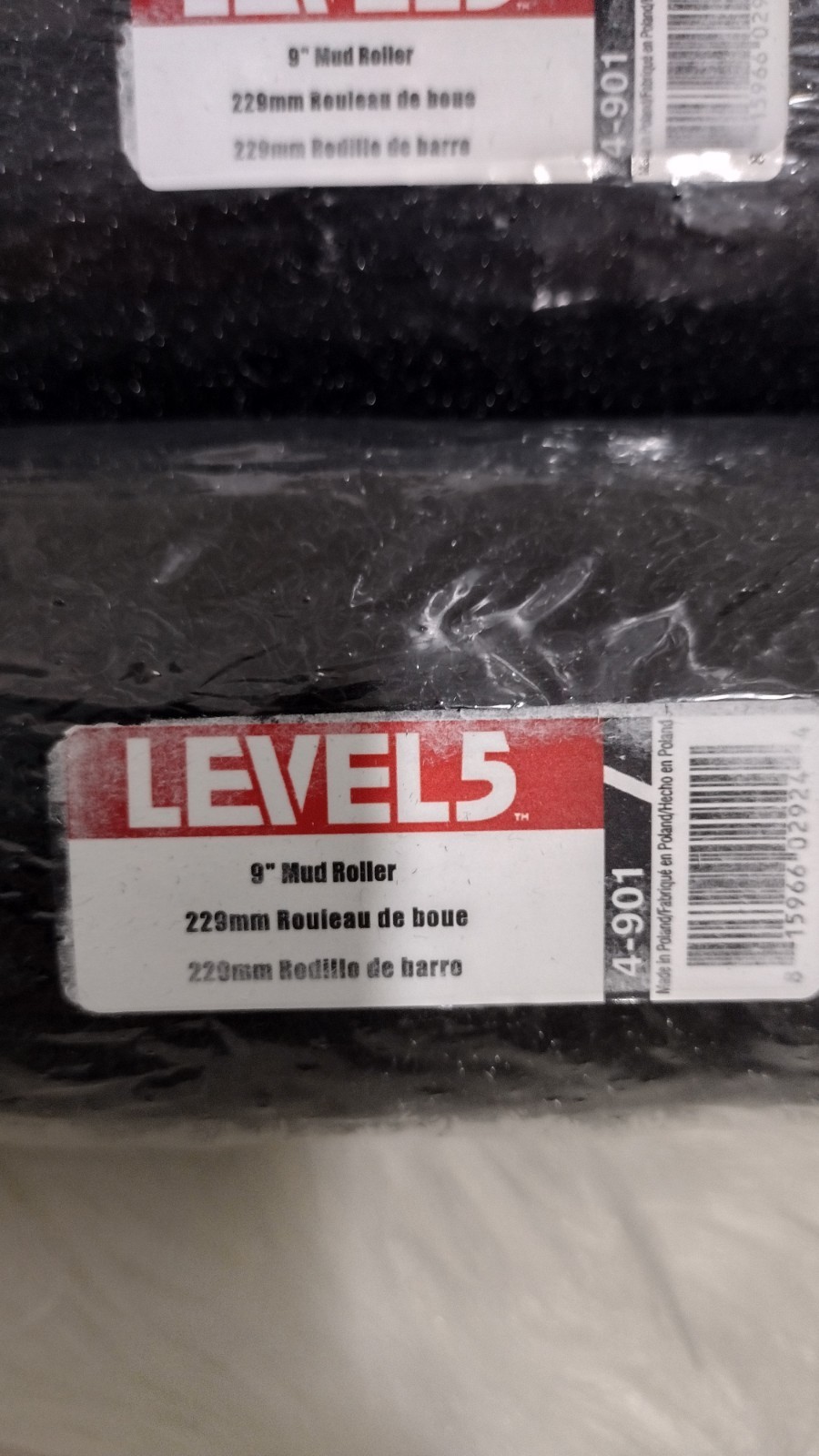 3 Pk LEVEL5 9" Drywall Compound Roller Cover | 4-901