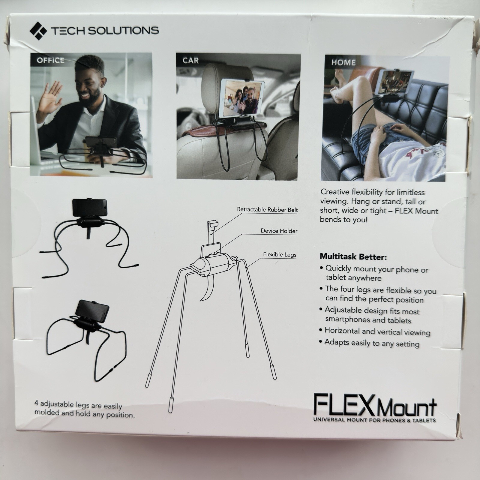 Flex Mount Universal Mount Holder For Phones & Tablets Flexible For Sofa Bed