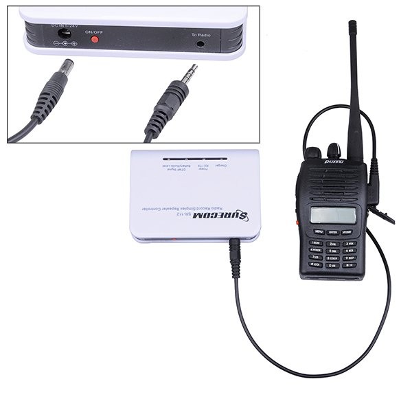 SURECOM SR-112+46-M Record simplex repeater Controller with Motorola GP300