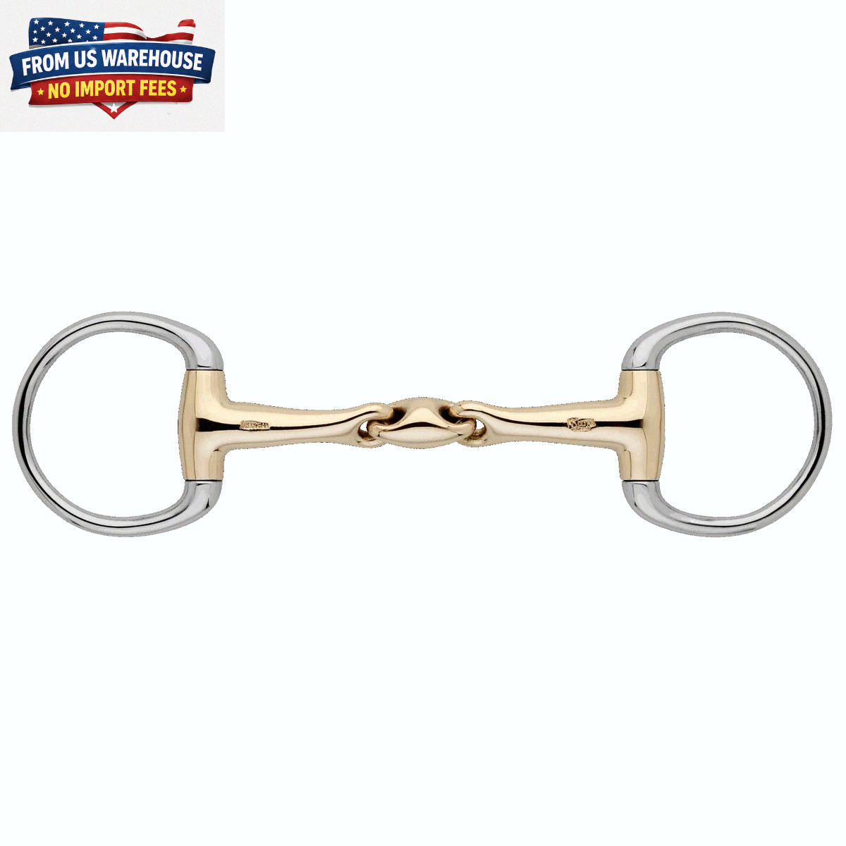 Herm Sprenger KK Ultra Eggbutt Snaffle Bit Sensogan 14mm Double Jointed Horse