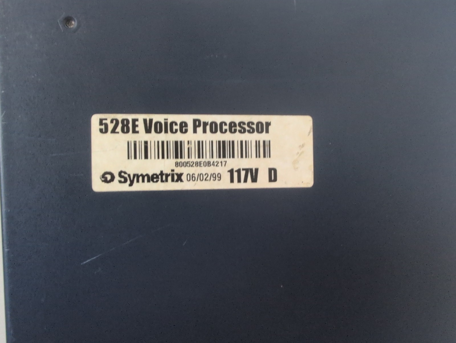 Symetrix 528E Voice Processor-Missing Top Cover