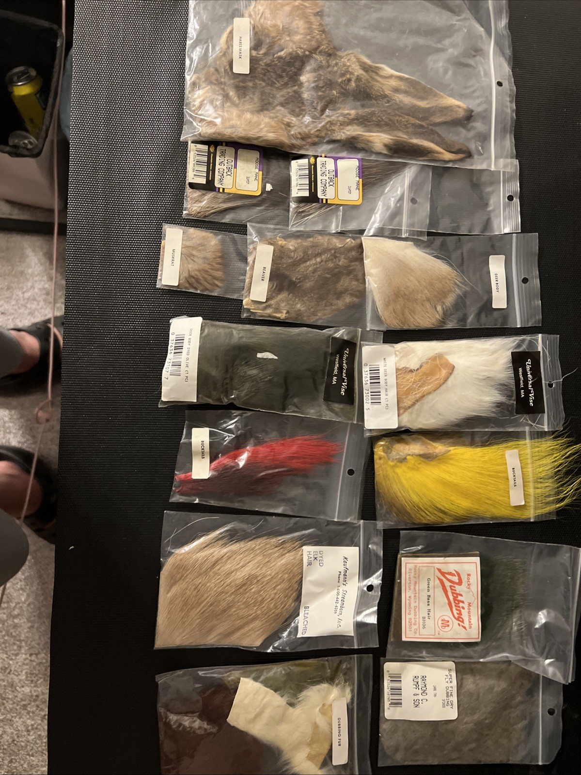 A Mixed Lot of Fly Tying Animal Fur Material for Fly Tying