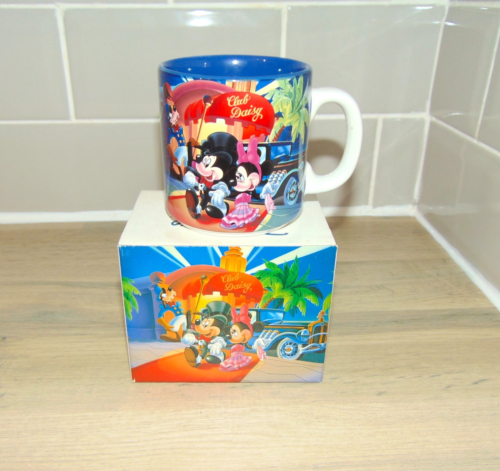 Mickey Mouse Disney MGM Studios Club Daisy Tea / Coffee Mug Boxed 1987 Unused