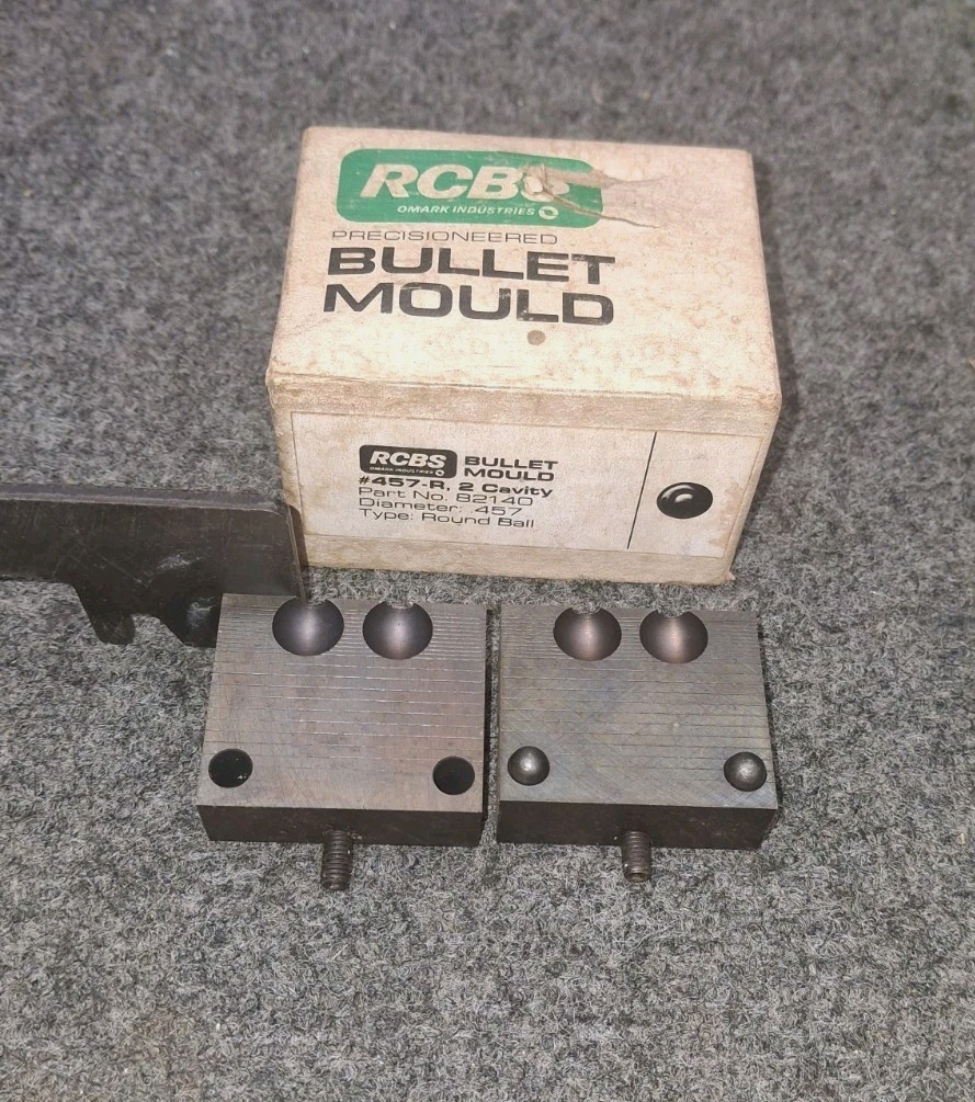 RCBS Dual Cavity Bullet Mold 457-R .457 Caliber Black Powder Round Ball