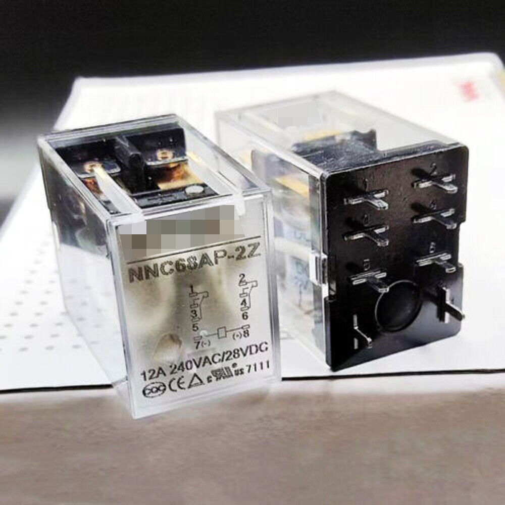 1PC NNC68AP-2Z-DC12V  Intermediate Relay 240VAC 12A 8Pins #A7