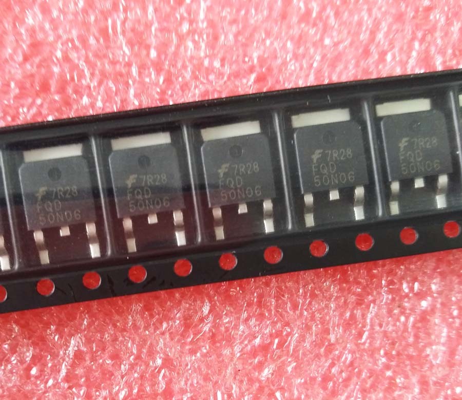 10PCS New FQD50N06 50A 60V N-Channel 50N06 SMD TO-252 MOSFET FQD 50N06