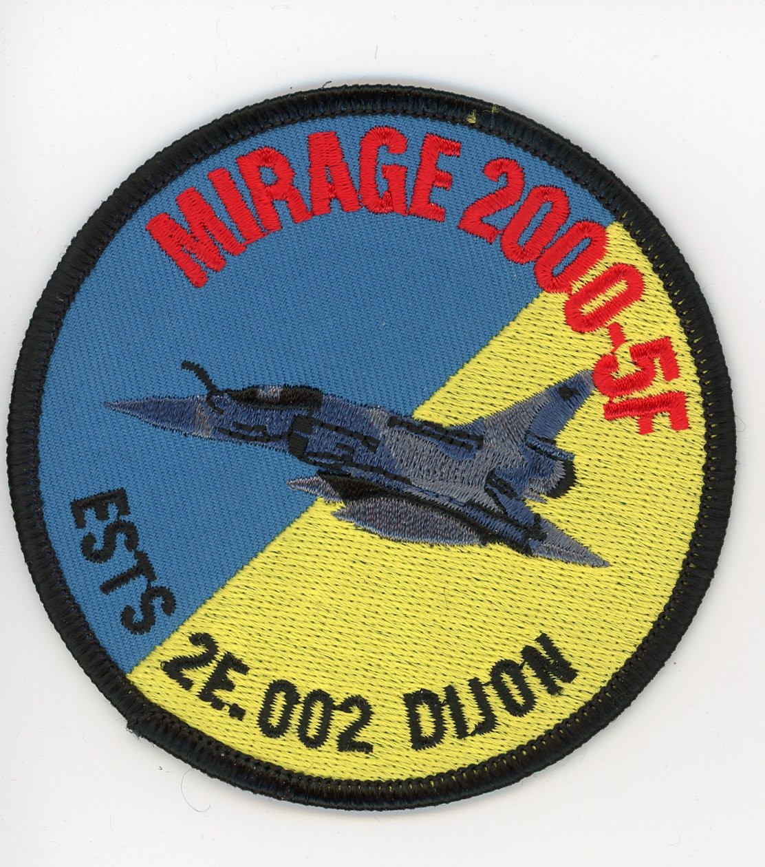PATCH FRANCE MIRAGE 2000-5F ESTS 2E 002 DIJON IRON ON PARCHE