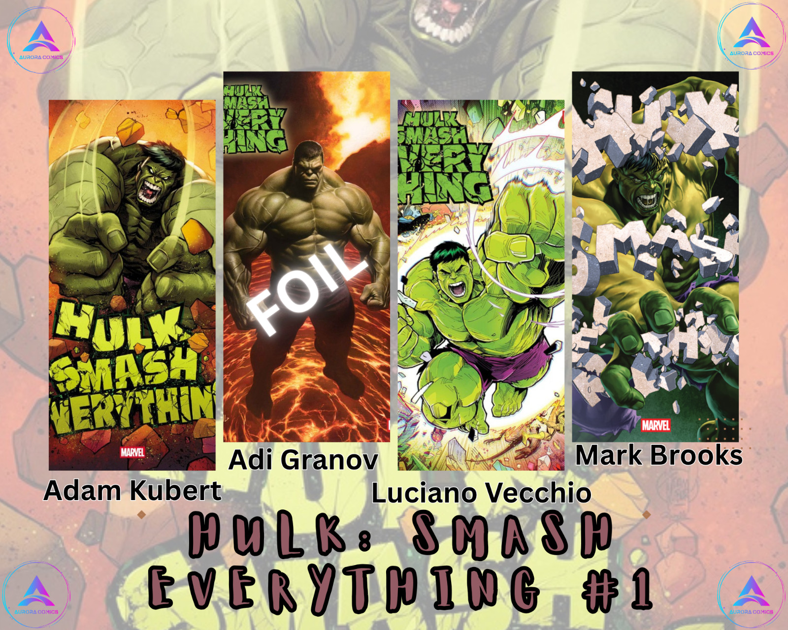 🟣Hulk: Smash Everything #1 (4 Book Set) 12/3/25 (Ships Now)
