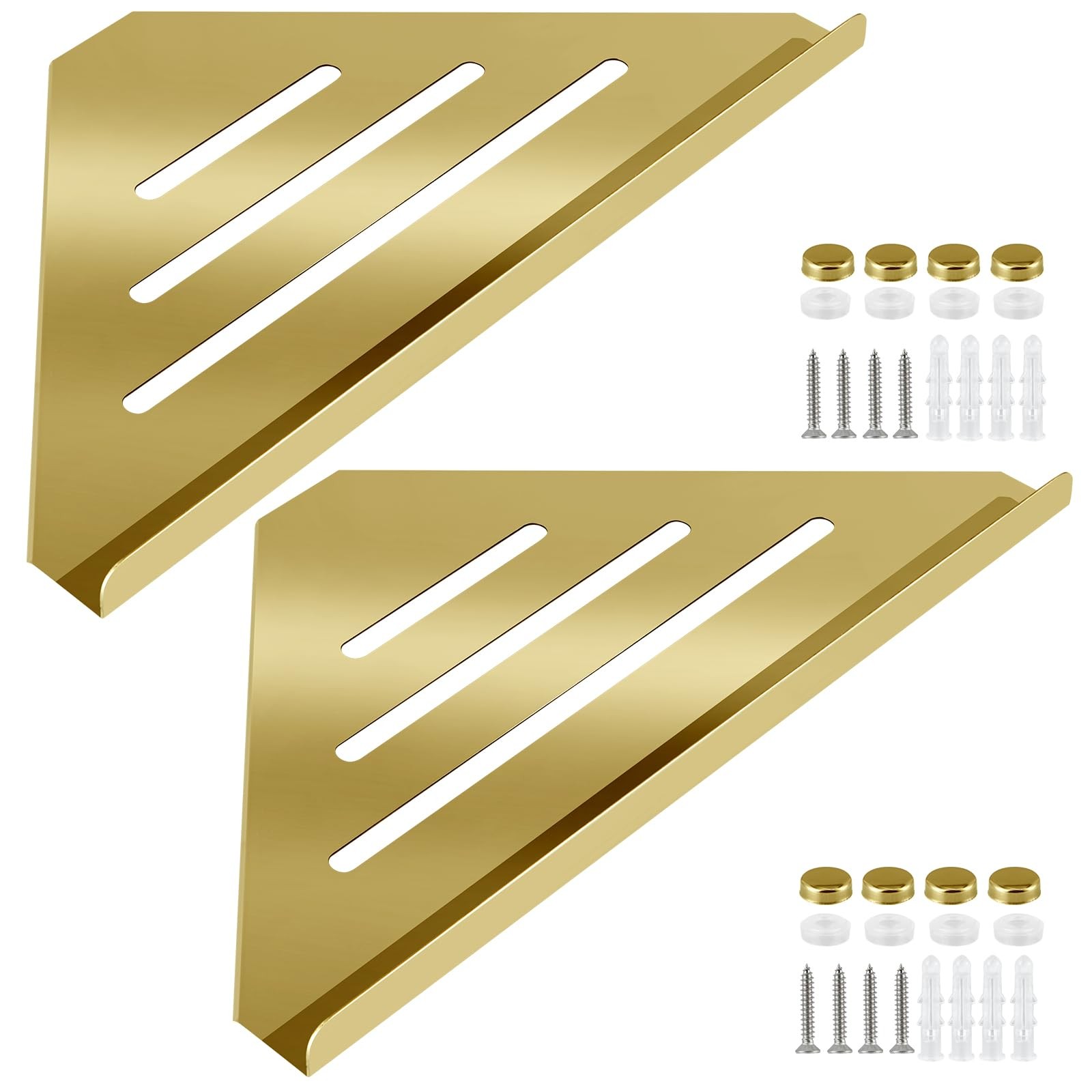 Sanbege 2 Pcs 304 Stainless Steel 7.5 inches x x 0.6 inches, Gold