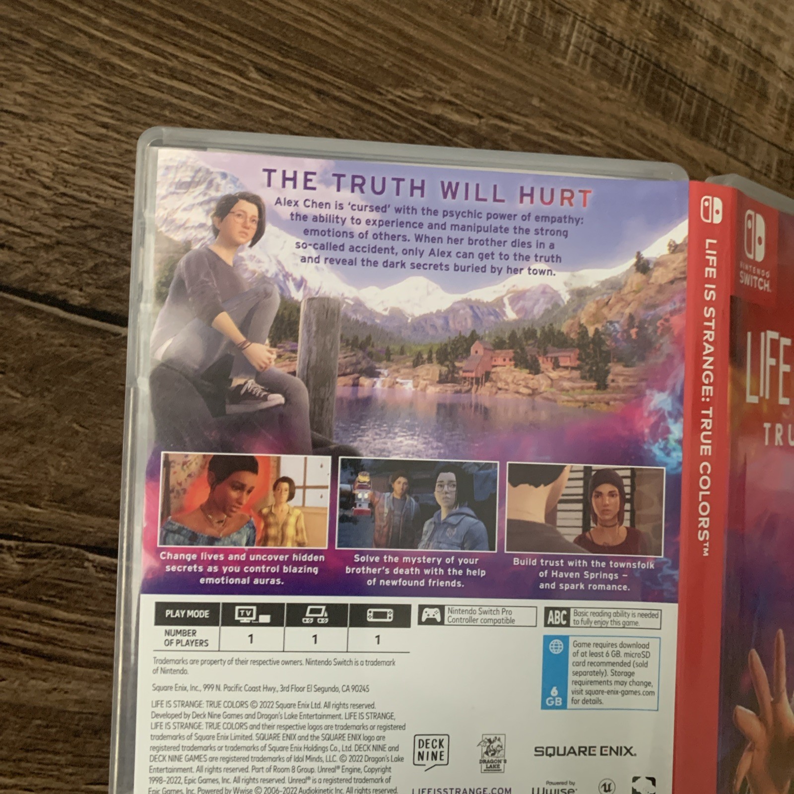 Empty Replacement Case ONLY! Life Is Strange : True Colors Nintendo Switch