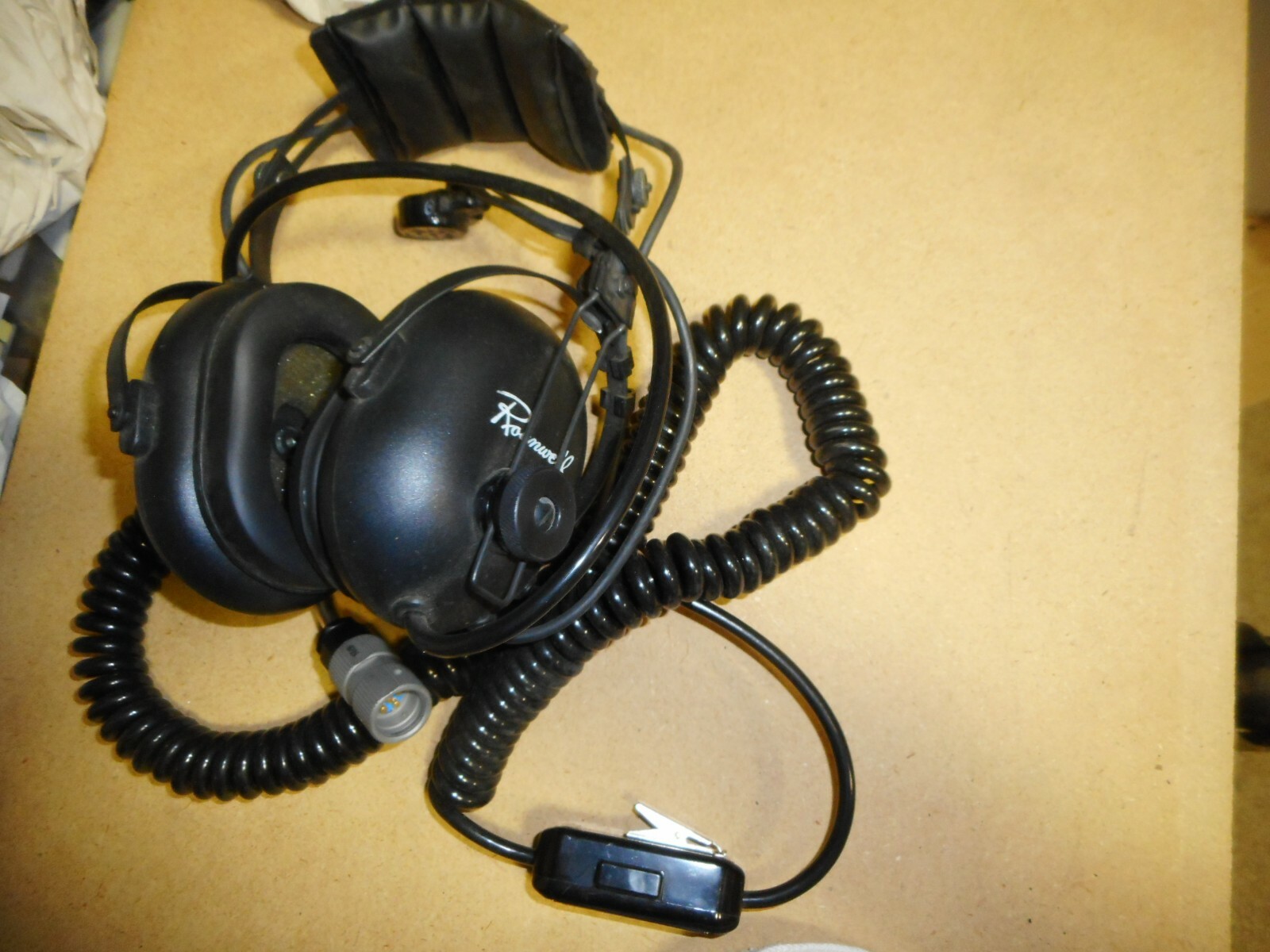 VINTAGE ROANWELL US MILITARY HEADSET MICROPHONE 495-319-003-604 nos