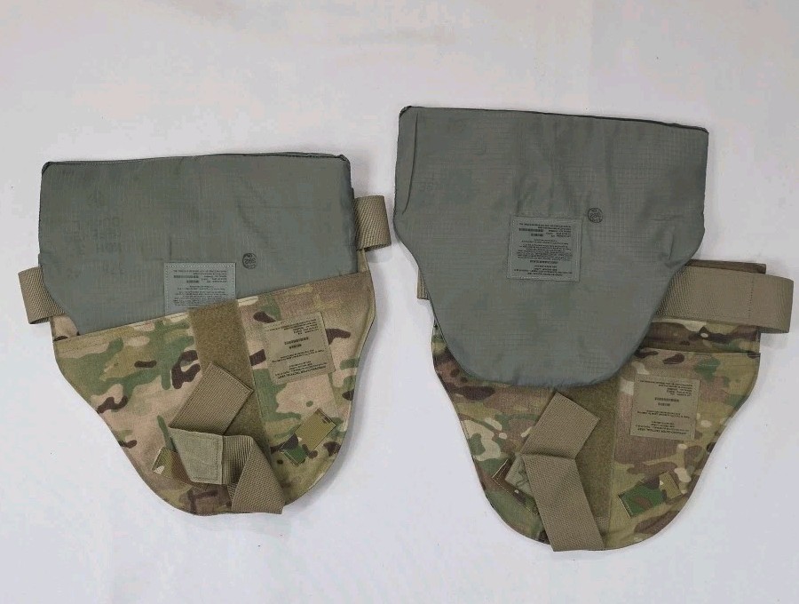 Lot of 2 Multicam OCP Deltoid Protector for Tactical Vest + Insert Med-Large