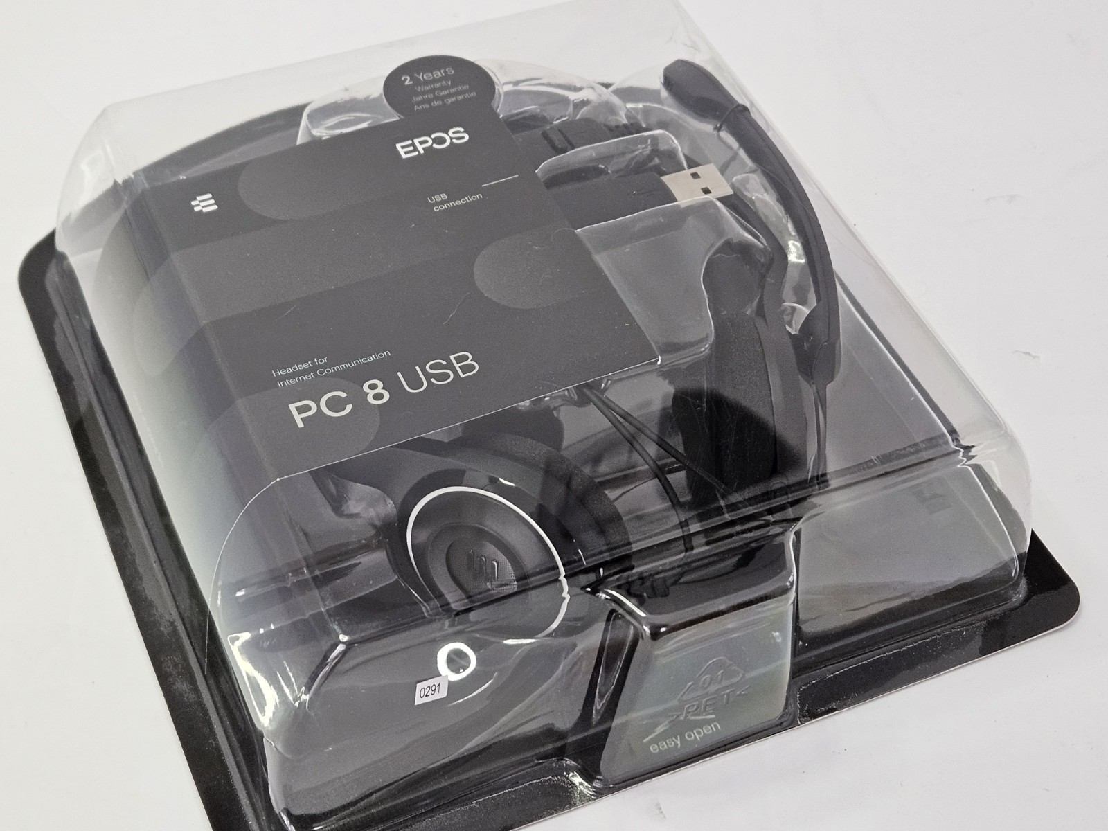 EPOS Sennheiser PC 8 USB Stereo USB Headset, In-Line Volume/Mute Control For PC