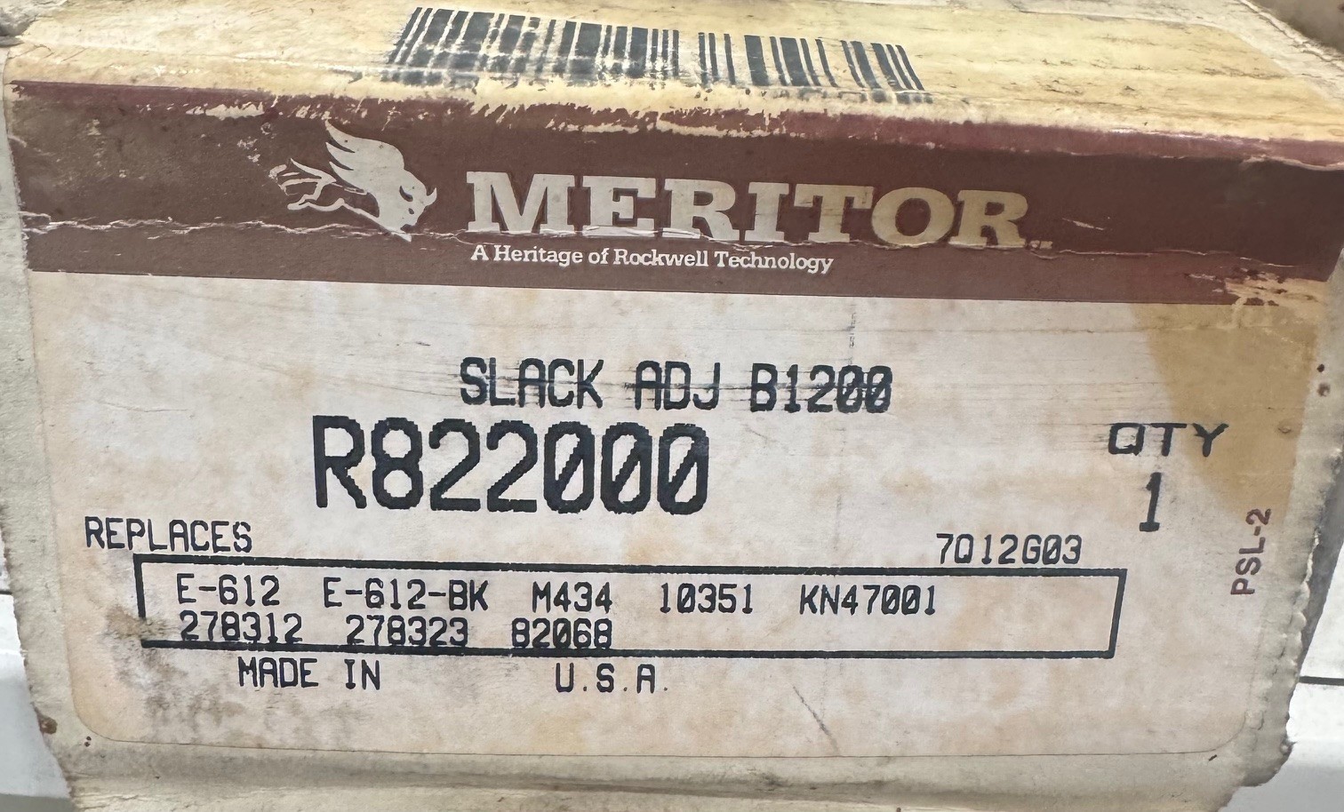Meritor Slack Adjuster B1200- R822000