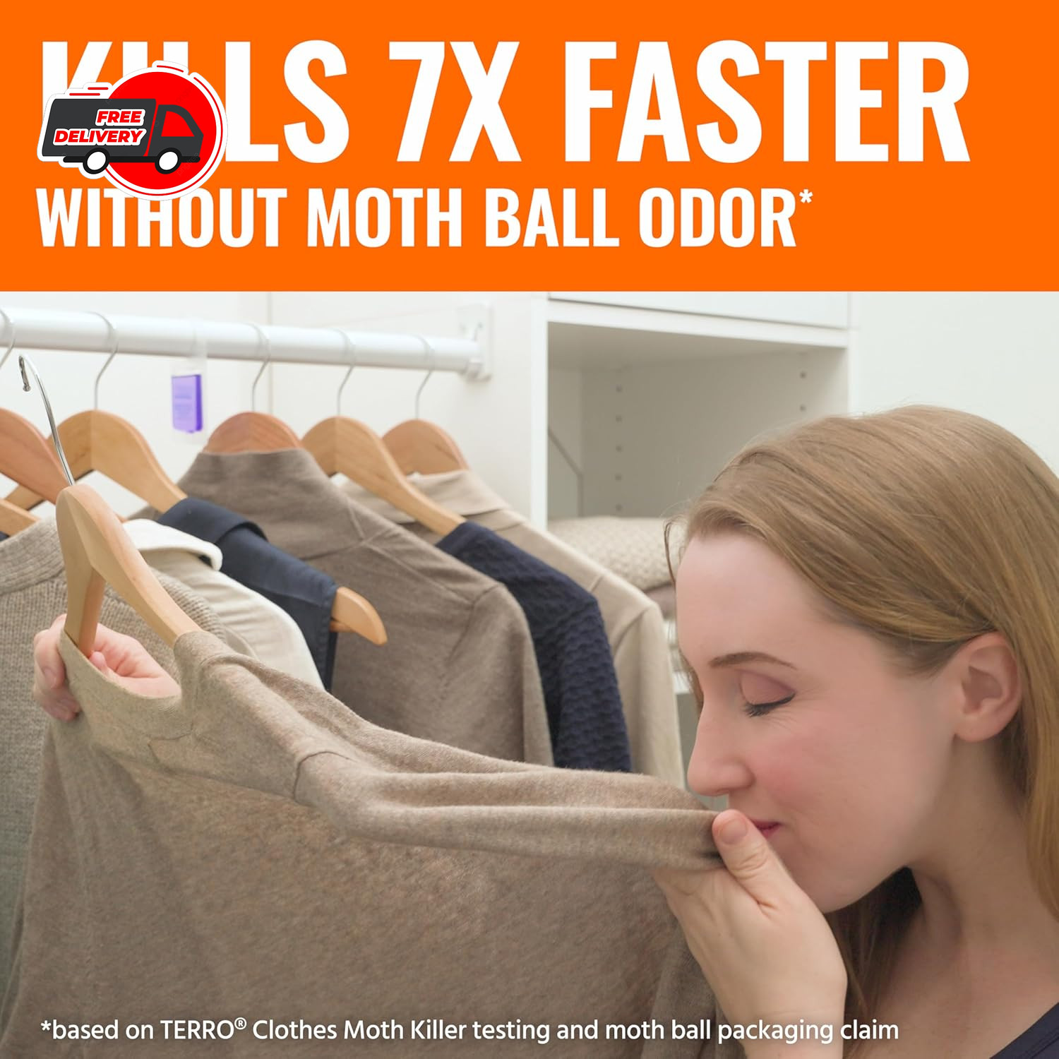 TERRO Clothes Moth Killer – T2903 3 Pack | Kills Adult Clothes Moths, Larvae...