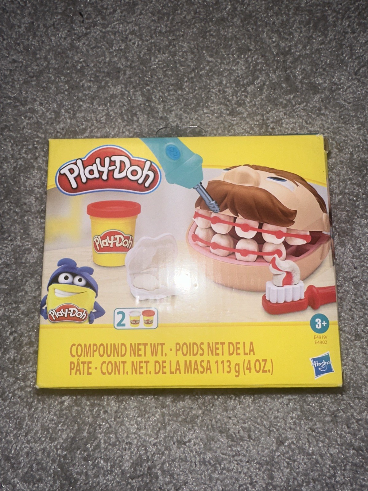 Play-Doh Mini Doctor Drill 'n Fill Dentist Toy with 2 Non-Toxic Colors  NEW